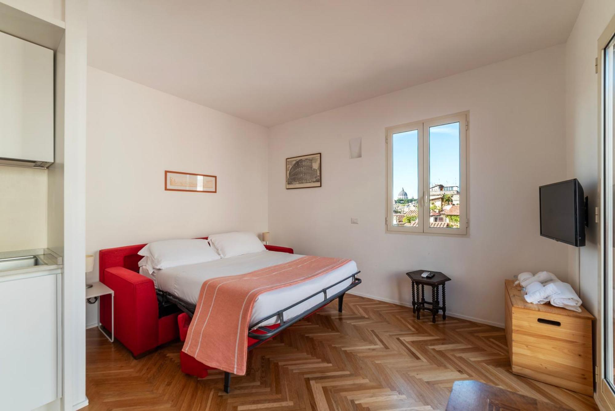 Apartment With Terrace In Via Del Pellegrino - Fromhometorome Rom